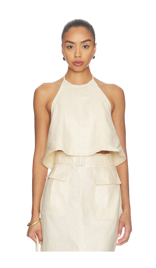 MATTHEW BRUCH Tie Halter Top