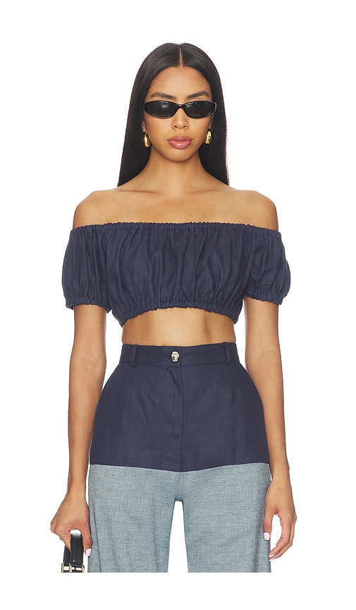 MATTHEW BRUCH Bubble Crop Top