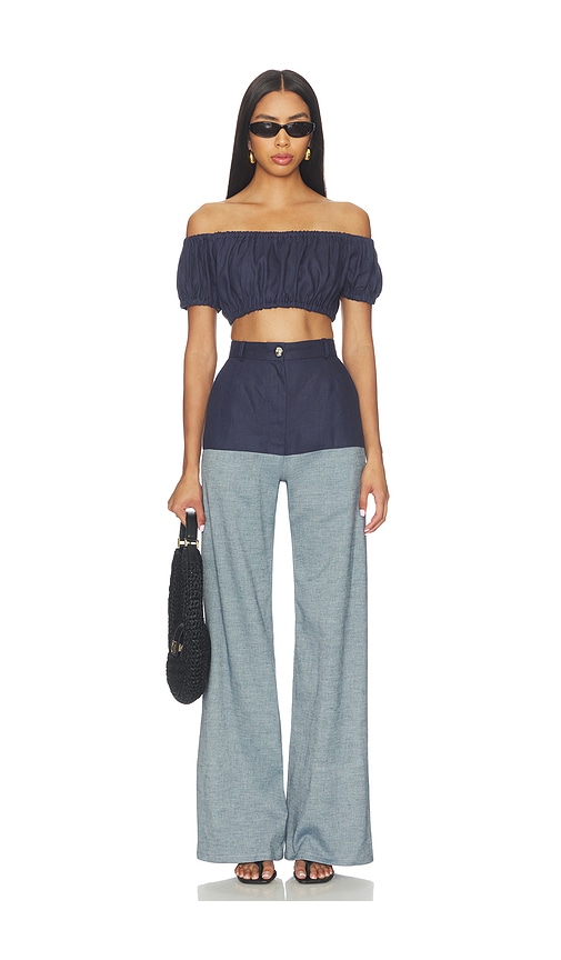 MATTHEW BRUCH Bubble Crop Top | Thumbnail 4