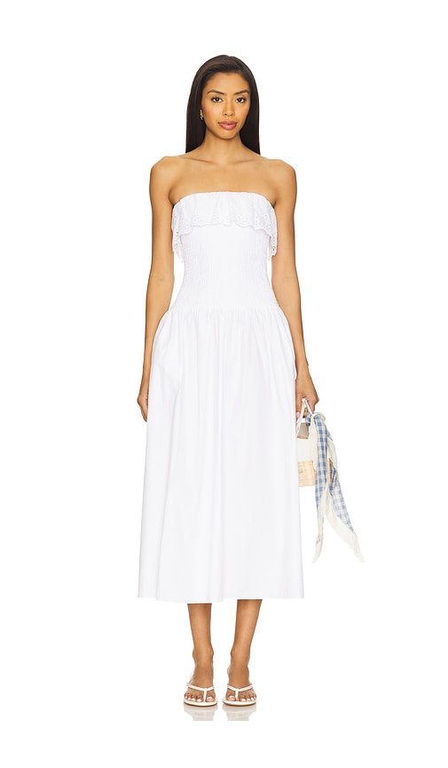 Freya Dress in White. - size XL (also in L, M, S, XS)
