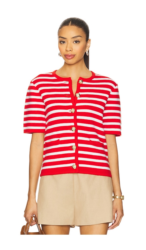 Dorothy Cardigan in Red. - size XL (also in L, M, S, XS)