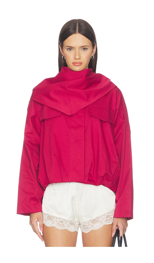 Maude Club Archie Jacket in Red. - size L (also in M, S, XL, XS)