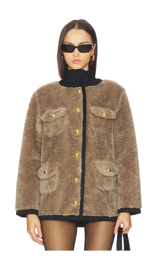 Maude Club Elodie Jacket In Brown