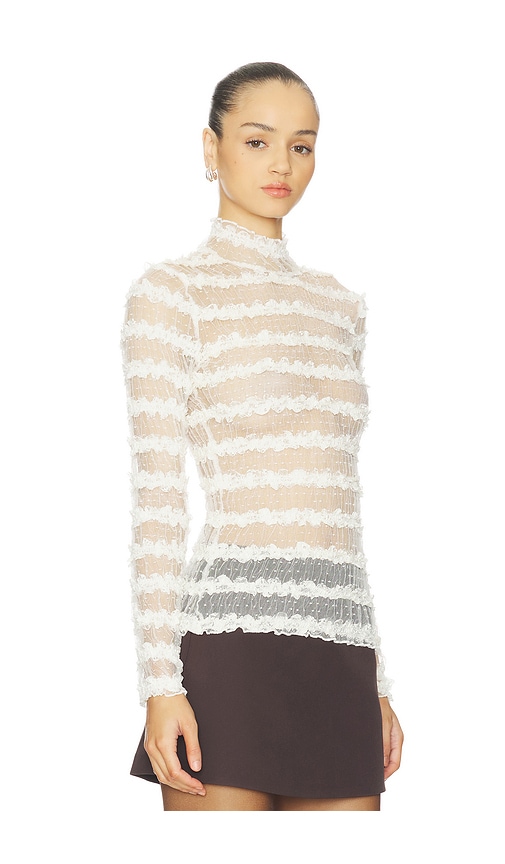 Maude Club Tinsley Top In White