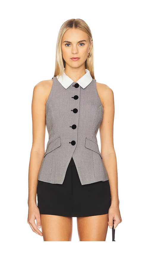 Maude Club Charlie Vest In Gray