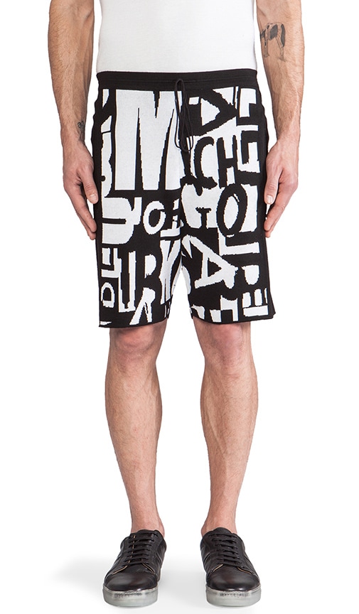 Letter Jacquard Shorts
