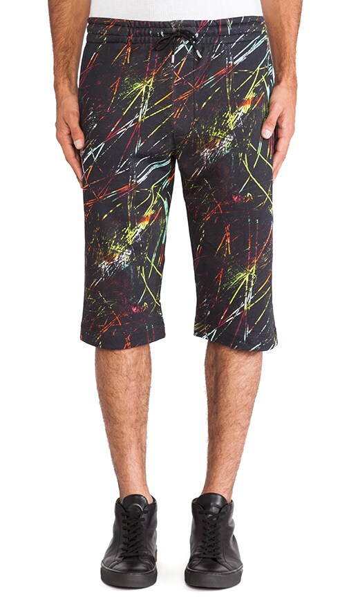 Scratched Jogging Sweat Shorts