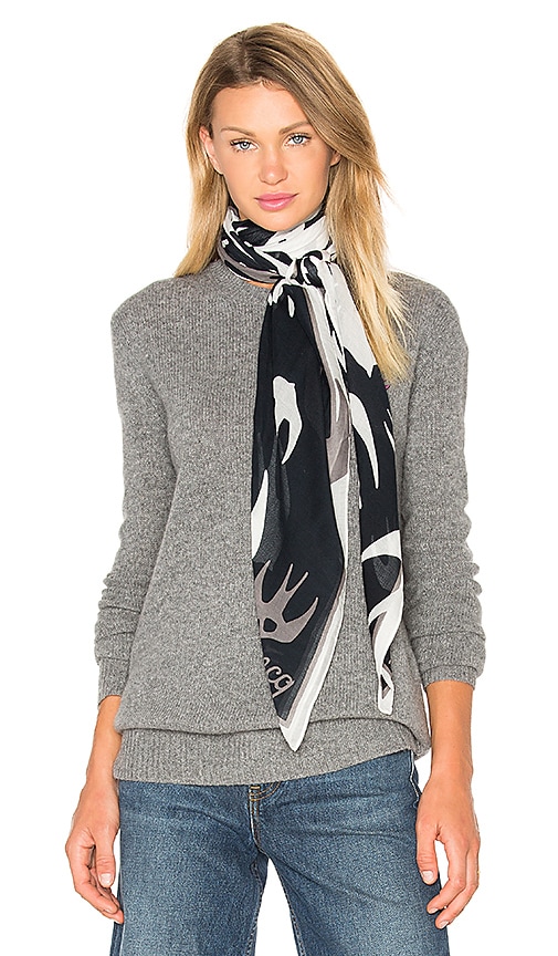 Alexander mcqueen discount swallow scarf