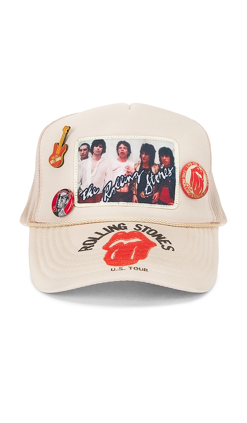 Madeworn Rolling Stones Trucker Hat In White