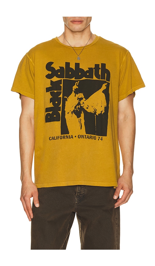 Madeworn T-SHIRT BLACK SABBATH en Yellow. Taille S. Also en M, L, XL/1X.