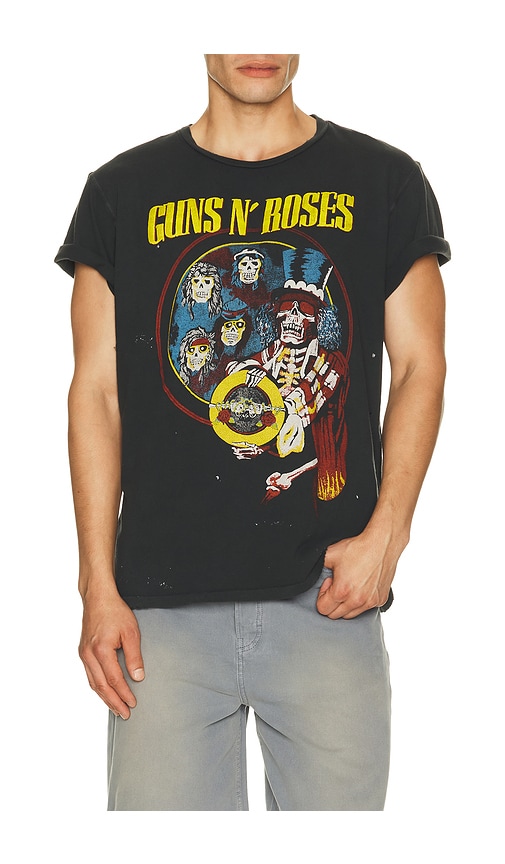 Madeworn T-SHIRT GUNS N ROSES en Black. Taille XL/1X. Also en S, M, L.