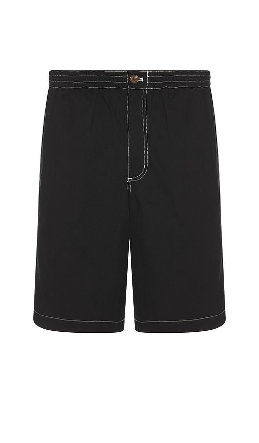 Contrast Stitch Elastic Waist Short in . Size M, S, XL/1X - Metalwood Studio - Modalova