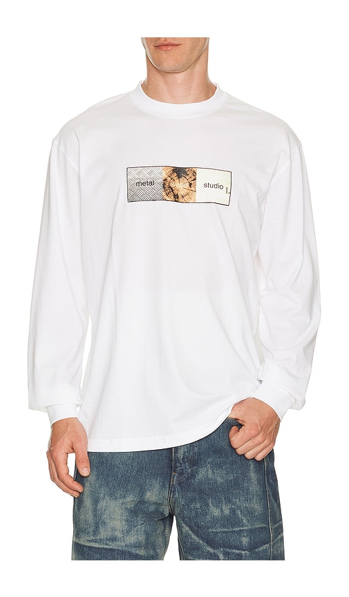 Metalwood Studio Obviously Longsleeve T-Shirt en White. Taille S. Also en M, L, XL/1X.