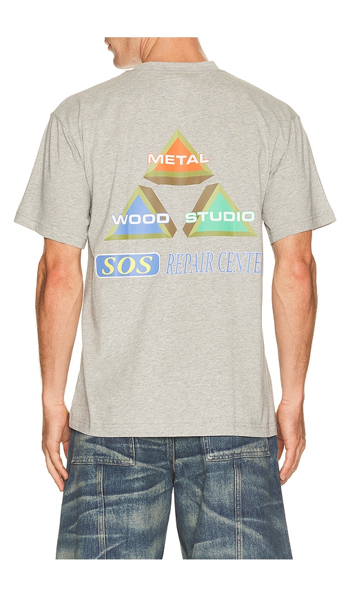 Metalwood Studio King Of The Greens T-Shirt en Grey. Taille M. Also en S, L, XL/1X.