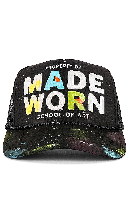 Shop Madeworn School Of Art Trucker Hat In Black