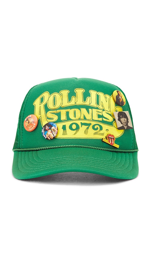 Madeworn Rolling Stones 1972 Trucker Hat in Green