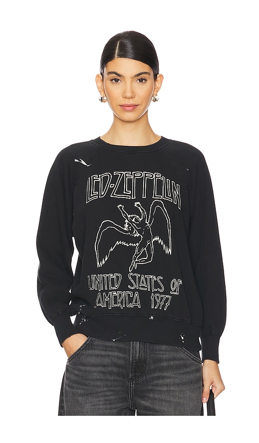 Shop Madeworn Led Zeppelin 1977 Sweatshirt In Coal