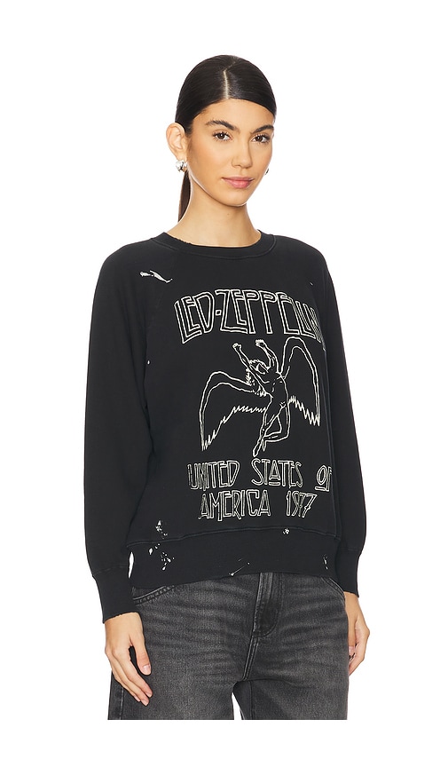 Shop Madeworn Led Zeppelin 1977 Sweatshirt In Coal