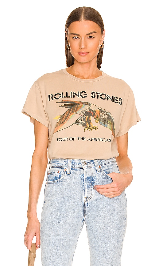 Madeworn the Rolling Stones Tee in Taupe | REVOLVE