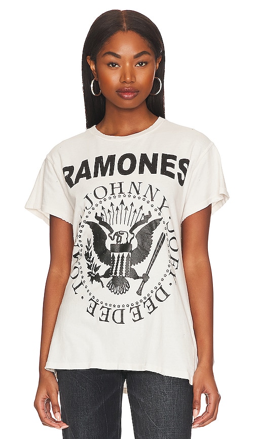 Shop Madeworn Ramones Tee In Vintage White
