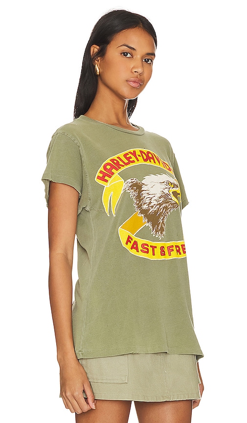 Shop Madeworn Harley Davidson Tee In Olive