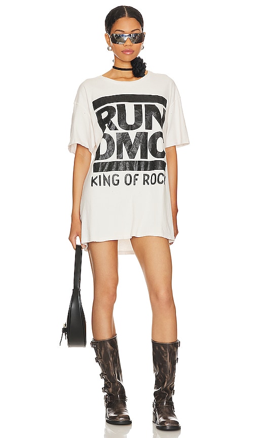 Madeworn Run Dmc Tee In White