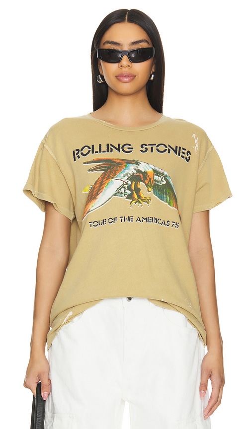 Shop Madeworn Rolling Stones 1975 Tee In Sand