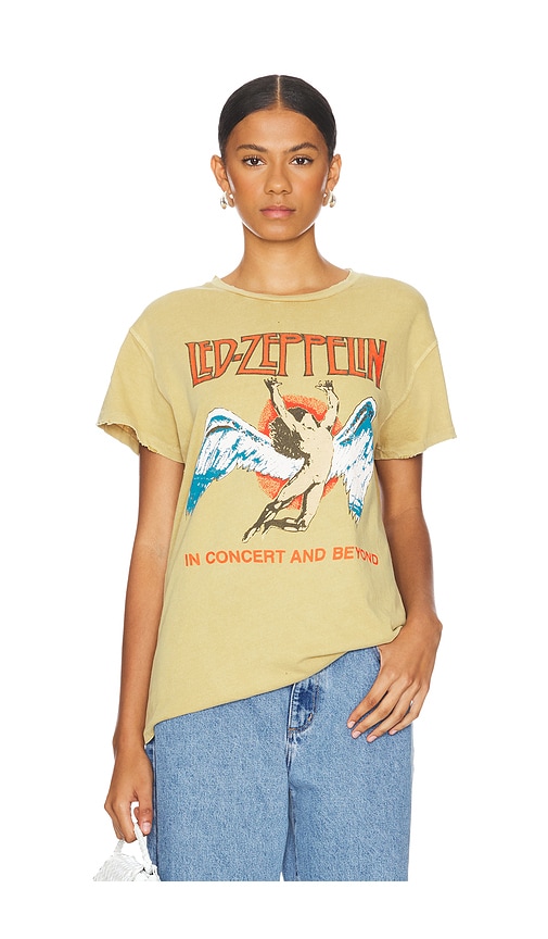 Shop Madeworn Led Zeppelin Tee In Æ²™è‰²