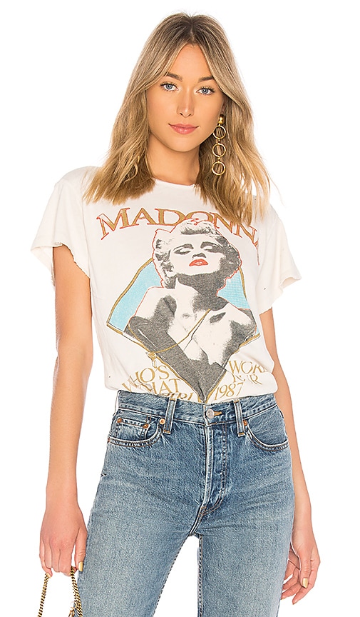 Madonna Who's That Girl Glitter Tee