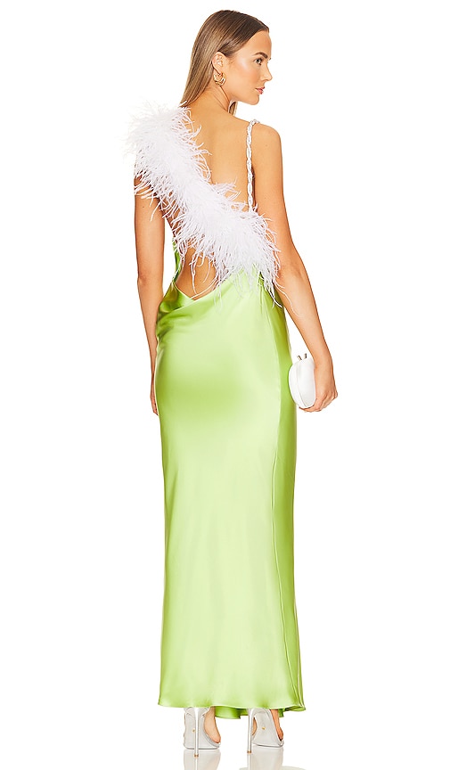 Madebyila Hailey Gown In Lime Green