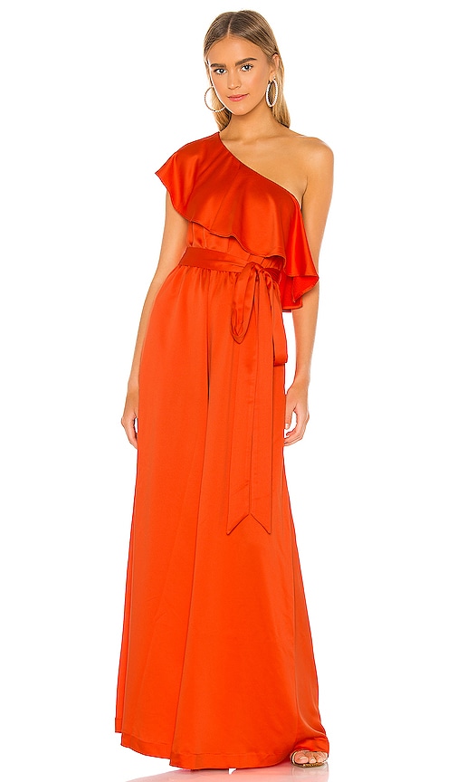 revolve jumpsuit red