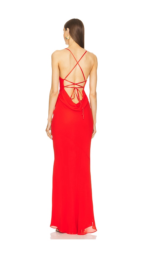  Michael Costello Abendkleid Chloe In Red. Größe M. Also In L, Xl. 