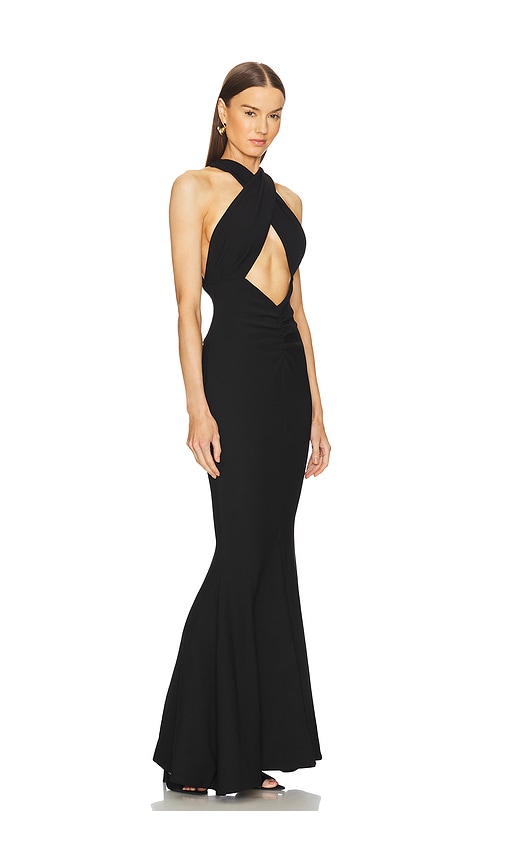  Michael Costello Abendkleid Orla In Black. Größe M. Also In Xxs. 
