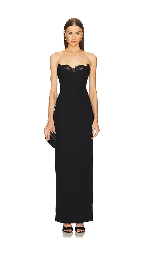 Shop Michael Costello X Revolve Louisa Gown In Black