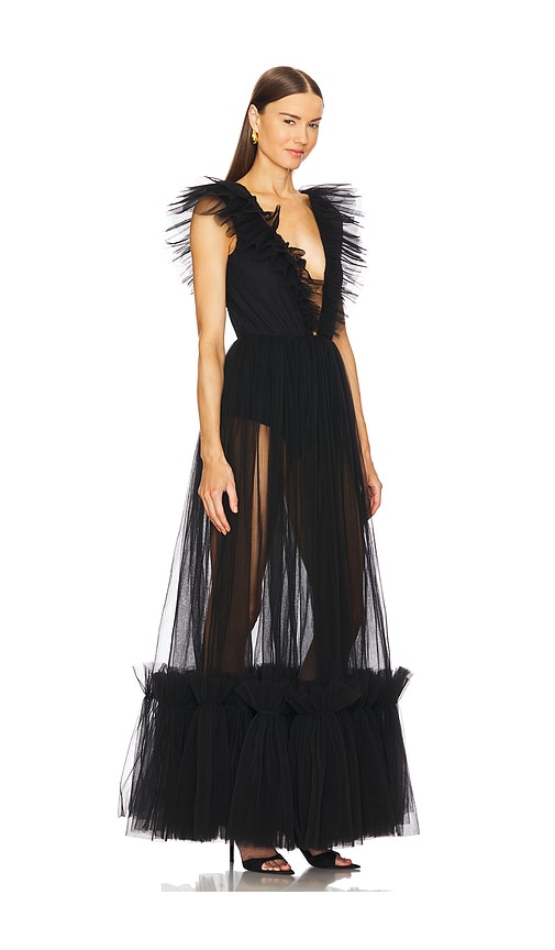 Shop Michael Costello X Revolve Annistyn Gown In Black