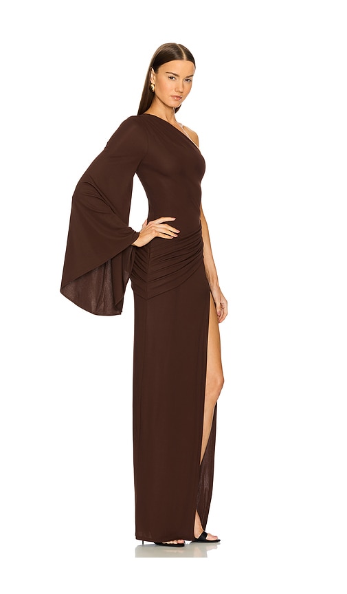 Michael Costello Abendkleid Jacira In Chocolate