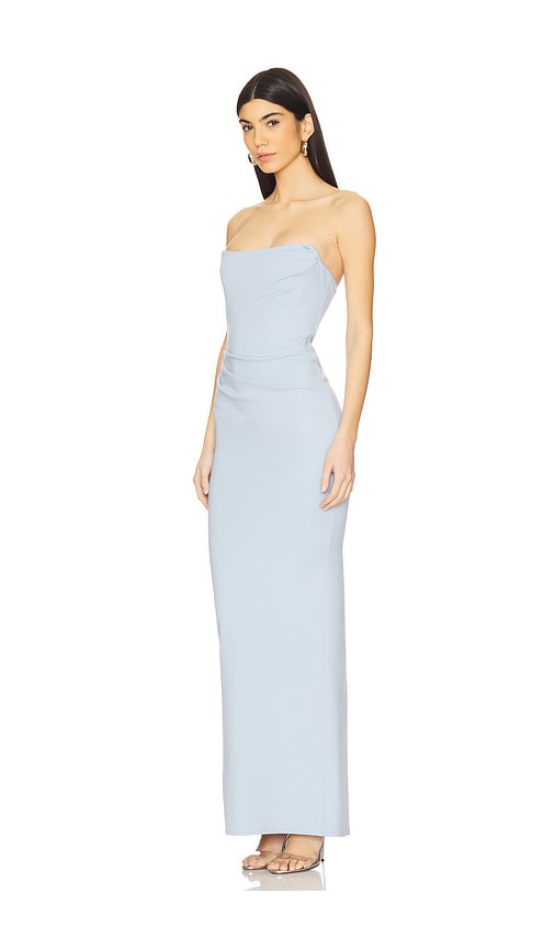 Michael Costello X Revovle Briggs Gown In Baby Blue