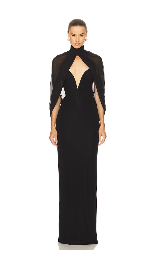 Michael Costello X Revolve Braga Gown In Black