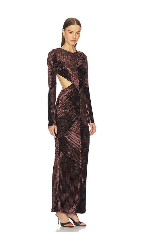 Michael Costello X Revolve Spencer Gown In Brown