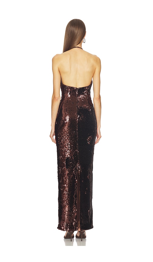  Michael Costello Abendkleid Felicity In Chocolate. Größe Xs. Also In Xxs, S, M, L. 