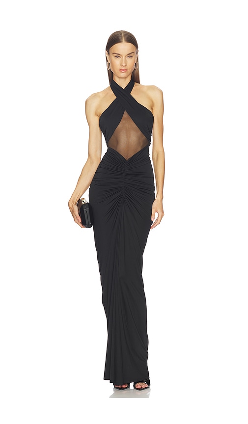 revolve clothing evening dresses Long Sleeve Knit Cami Maxi Dress Women Skin Tight Elegant Club Party F main image 0