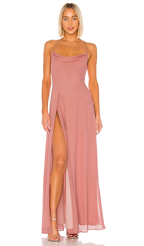revolve pink gown