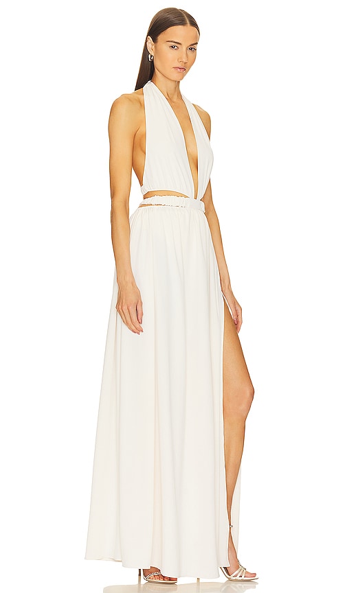 Shop Michael Costello X Revolve Kenny Maxi Dress In Ivory
