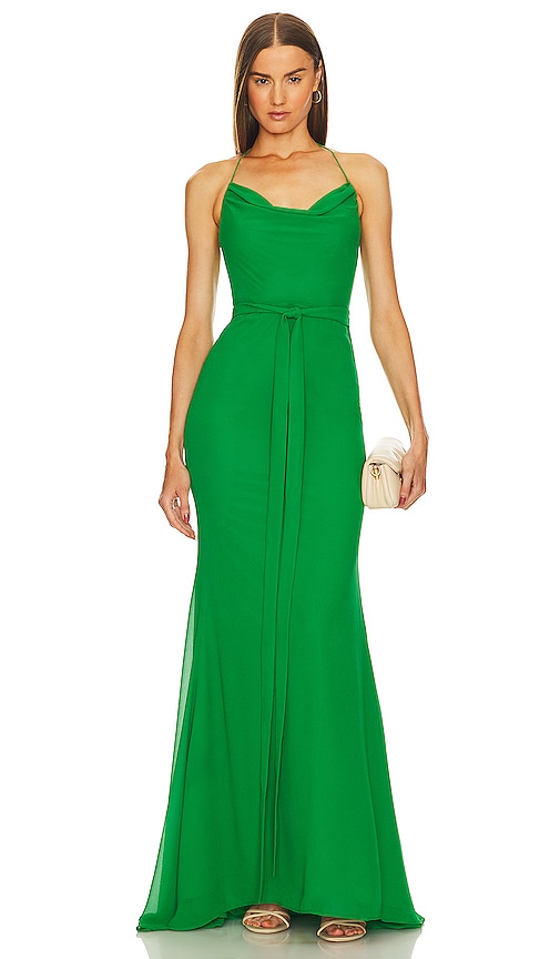 Michael Costello X Revolve Lorie Gown In Green
