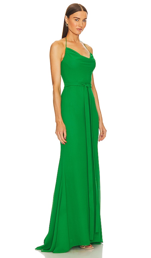Shop Michael Costello X Revolve Lorie Gown In Green