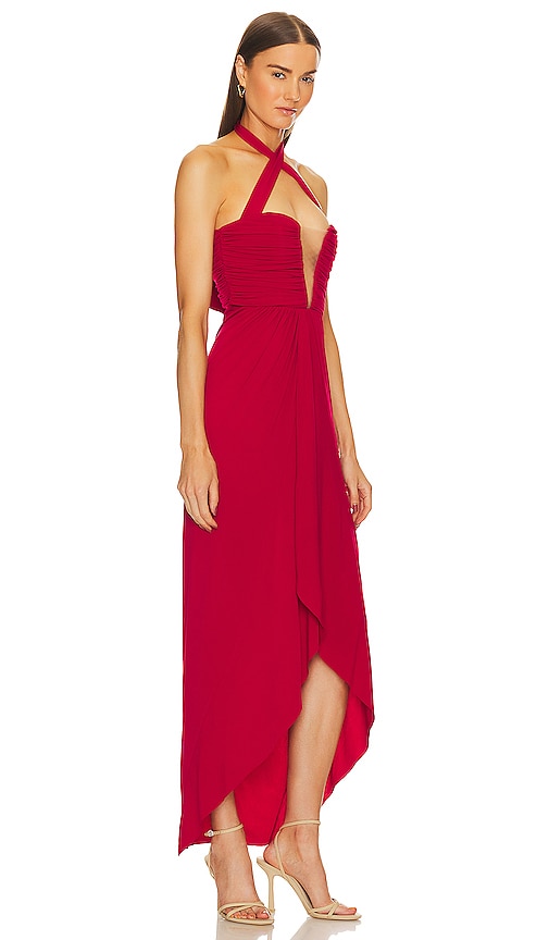 Shop Michael Costello X Revolve Leo Gown In Red