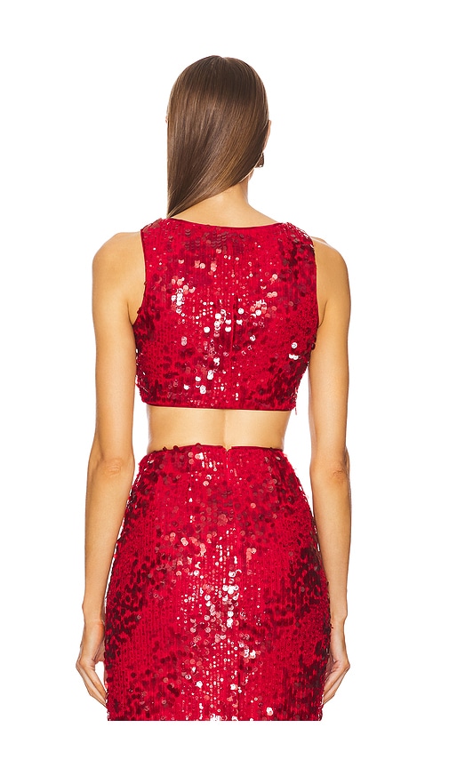  Michael Costello Oberteil Marlene In Red. Größe Xs. Also In S, L. 