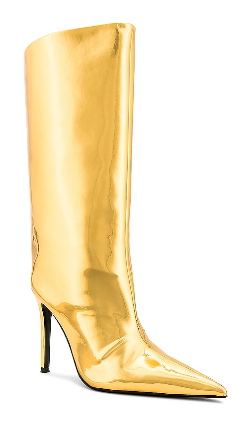 Shop Michael Costello X Revolve Sabrina Boot In Metallic Gold