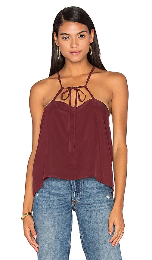 MERRITT CHARLES Charlie Tank in Burgundy REVOLVE