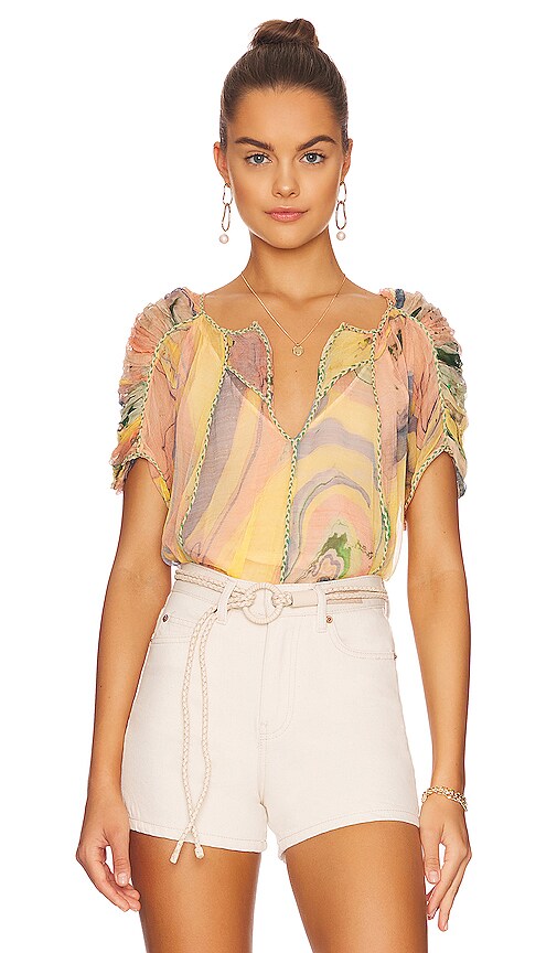 Mes Demoiselles Pedra Wave Blouse in Multico